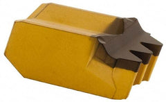 Iscar - 8234GPV Grade IC8250, 7.48mm Cutting Width Carbide Grooving Insert - 2.21mm Max Depth of Cut, Neutral, 0.2mm Corner Radius, TiCN/Al2O3/TiN Finish - USA Tool & Supply