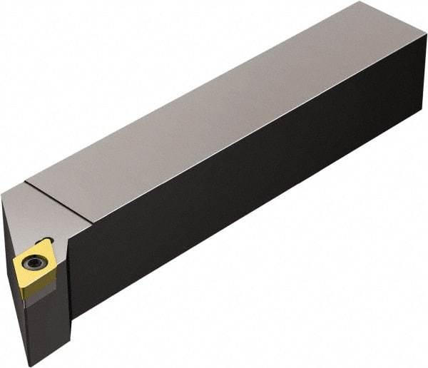 Sandvik Coromant - SDJC, Right Hand Cut, -3° Lead Angle, 25mm Shank Height x 25mm Shank Width, Neutral Rake Indexable Turning Toolholder - 150mm OAL, DCMT 11 T3 08 Insert Compatibility, Series CoroTurn 107 - USA Tool & Supply