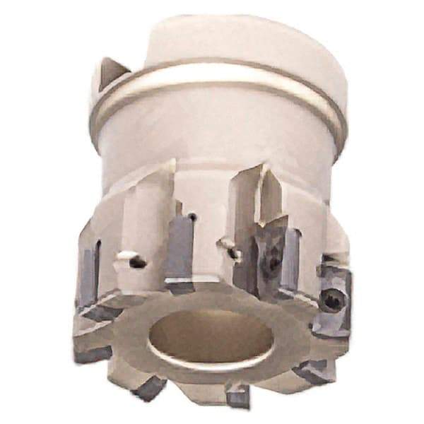 Iscar - 10 Inserts, 40mm Cut Diam, 22mm Arbor Diam, 7.7mm Max Depth of Cut, Indexable Square-Shoulder Face Mill - 0/90° Lead Angle, 40mm High, HP AN.. 0702.. Insert Compatibility, Series Heliplus - USA Tool & Supply