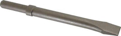 PRO-SOURCE - 25" Head Width, 10.2" OAL, 0" Shank Diam, Flat Chisel - Round Shank, Alloy Steel - USA Tool & Supply