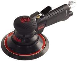PRO-SOURCE - 12,000 OPM, 3 CFM Air Consumption, Right Angle Air Orbital Sander - Round Pad, 1/4 NPT Inlet - USA Tool & Supply