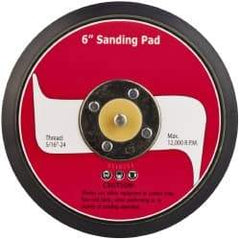 PRO-SOURCE - 6" Diam Hook & Loop Disc Backing Pad - 5/16" Shank Diam, 12,000 RPM - USA Tool & Supply