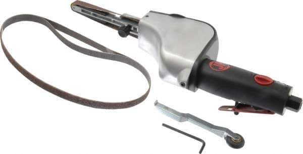 PRO-SOURCE - 1/4 to 1/2 x 24 Inch, 20,000 RPM Air Belt Sander - 1/4 NPT Inlet, 4.2 CFM Air Consumption - USA Tool & Supply