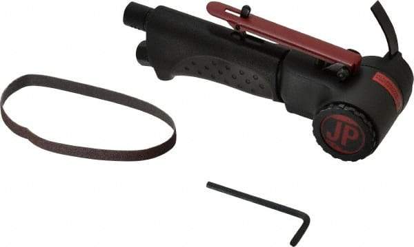 PRO-SOURCE - 3/8 x 13 Inch, 18,000 RPM Air Belt Sander - 1/4 Inch Inlet, 4.2 CFM Air Consumption - USA Tool & Supply