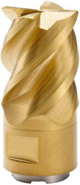 Seco - MP10 M02 Grade MP3000 Carbide Milling Tip Insert - TiAlN Finish, 5 Flutes, 10mm Cutting Diam, 12mm Depth of Cut, 21mm Extension, 1/64" Cnr Rad - USA Tool & Supply