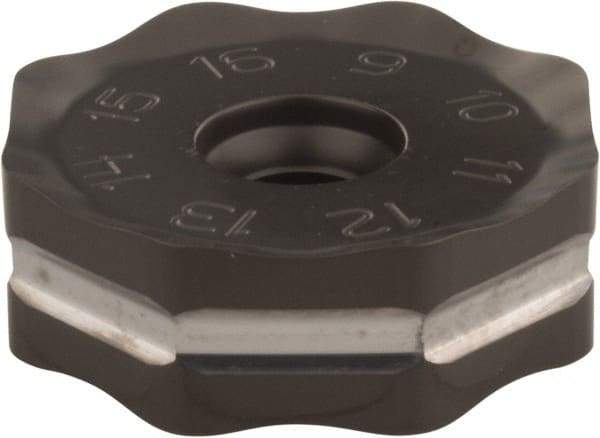 Seco - ONMU090520 ME12 Grade MK1500 Carbide Milling Insert - TiCN/Al2O3 Finish, 0.228" Thick, 0.866" Inscribed Circle - USA Tool & Supply