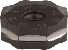 Seco - ONMU090520 ME13 Grade MK1500 Carbide Milling Insert - TiCN/Al2O3 Finish, 0.228" Thick, 0.866" Inscribed Circle - USA Tool & Supply