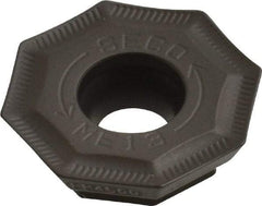 Seco - OFMT07040 ME13 Grade MM4500 Carbide Milling Insert - Al2O3/TiCN Finish, 0.191" Thick, 0.707" Inscribed Circle - USA Tool & Supply