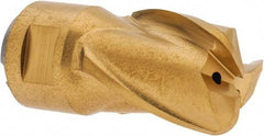 Seco - MP16 E05 Grade F40M Carbide Milling Tip Insert - TiAlN/TiN Finish, 3 Flutes, 5/8" Cutting Diam, 3/4" Depth of Cut, 1.283" Extension, 0.122" Cnr Rad - USA Tool & Supply