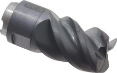 Seco - MP10 M02 Grade MP3000 Carbide Milling Tip Insert - TiAlN Finish, 4 Flutes, 3/8" Cutting Diam, 0.472" Depth of Cut, 0.826" Extension, 0.0315" Cnr Rad - USA Tool & Supply