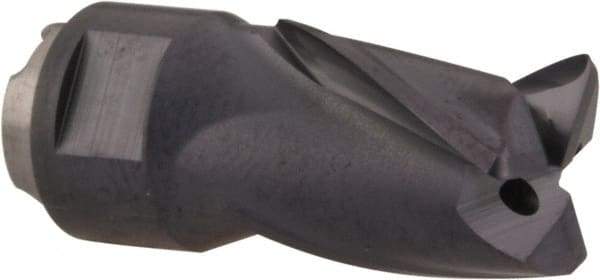 Seco - MP10 M03 Grade MP3000 Carbide Milling Tip Insert - TiAlN Finish, 3 Flutes, 3/8" Cutting Diam, 0.472" Depth of Cut, 0.826" Extension, 0.0315" Cnr Rad - USA Tool & Supply