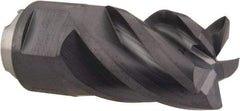 Seco - MP10 M02 Grade MP3000 Carbide Milling Tip Insert - TiAlN Finish, 5 Flutes, 3/8" Cutting Diam, 0.472" Depth of Cut, 0.826" Extension, 0.0159" Cnr Rad - USA Tool & Supply