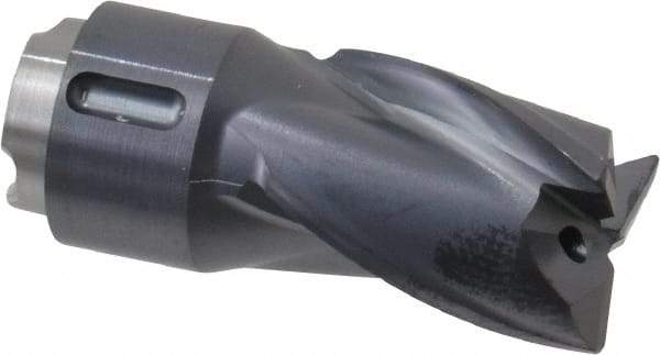 Seco - MP10 M03 Grade MP3000 Carbide Milling Tip Insert - TiAlN Finish, 3 Flutes, 3/8" Cutting Diam, 0.472" Depth of Cut, 0.826" Extension, 1/64" Cnr Rad - USA Tool & Supply