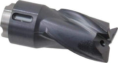 Seco - MP10 M03 Grade MP3000 Carbide Milling Tip Insert - TiAlN Finish, 3 Flutes, 3/8" Cutting Diam, 0.472" Depth of Cut, 0.826" Extension, 1/64" Cnr Rad - USA Tool & Supply