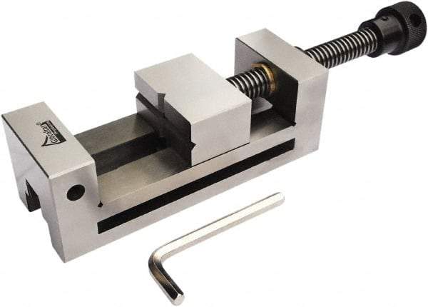 Gibraltar - 2-3/4" Jaw Width, 3" Jaw Opening Capacity, 1-9/16" Jaw Height, Toolmaker's Vise - Flat Jaw, 0.003" Parallelism, 0.005" Squareness, 254mm OAL x 4-1/4" OAH - USA Tool & Supply