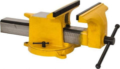 Gibraltar - 10" Jaw Width x 10" Jaw Opening Capacity, 4" Throat Depth, Bench & Pipe Combination Vise - 7/8 to 2-5/8" Pipe Capacity, Swivel Base, Bolt Down Attachment, Steel - USA Tool & Supply