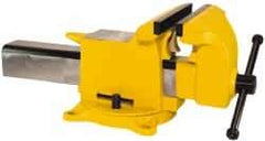 Gibraltar - 8" Jaw Width x 8" Jaw Opening Capacity, 3-1/2" Throat Depth, Bench & Pipe Combination Vise - 3/4 to 2-1/4" Pipe Capacity, Swivel Base, Bolt Down Attachment, Steel - USA Tool & Supply