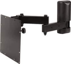 Video Mount - Steel, Flat Panel Arm Mount For 25 to 32 Inch LCD Monitor - Black, 50 Lbs. Load Capacity, 20° Max Tilt Angle, Wall Mount Rotating and Tilting - USA Tool & Supply