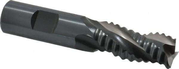 OSG - 3/4" Diam, Coarse Pitch, 1-5/8" LOC, 3 Flute Cobalt Roughing End Mill - Uncoated, 3-7/8" OAL, 3/4" Shank Diam, Single End, Centercutting, 35° Helix - USA Tool & Supply