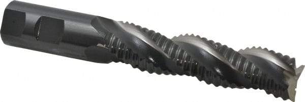 OSG - 1" Diam, Coarse Pitch, 4" LOC, 3 Flute Cobalt Roughing End Mill - Uncoated, 6-1/2" OAL, 1" Shank Diam, Single End, Centercutting, 35° Helix - USA Tool & Supply