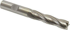 OSG - 1/2" Diam, 2" LOC, 4 Flute Cobalt Roughing & Finishing Square End Mill - Uncoated, 4" OAL, 1/2" Shank Diam, Weldon Shank, 30° Helix, Centercutting, Long Length - USA Tool & Supply