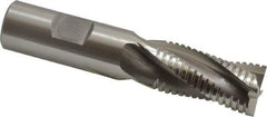 OSG - 3/4" Diam, 1-5/8" LOC, 4 Flute Cobalt Roughing & Finishing Square End Mill - Uncoated, 3-7/8" OAL, 3/4" Shank Diam, Weldon Shank, 30° Helix, Centercutting - USA Tool & Supply