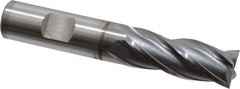 OSG - 5/8", 1-5/8" LOC, 5/8" Shank Diam, 3-3/4" OAL, 4 Flute, Square End Mill - Single End, TiCN Finish, 30° Helix, Centercutting, Right Hand Cut, Series 541 - USA Tool & Supply