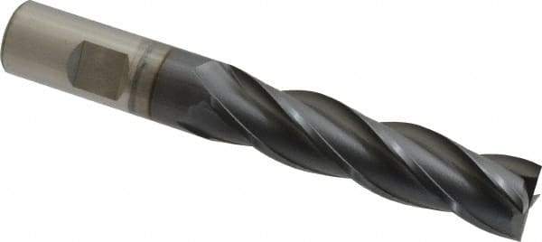 OSG - 3/4", 3" LOC, 3/4" Shank Diam, 5-1/4" OAL, 4 Flute, Square End Mill - Single End, TiCN Finish, 30° Helix, Centercutting, Right Hand Cut, Series 546 - USA Tool & Supply