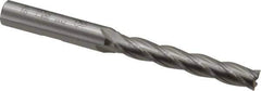 OSG - 5/16", 2" LOC, 3/8" Shank Diam, 3-3/4" OAL, 4 Flute, Cobalt Square End Mill - Single End, Uncoated, Spiral Flute, 30° Helix, Right Hand Cut, Right Hand Flute, Series 557 - USA Tool & Supply