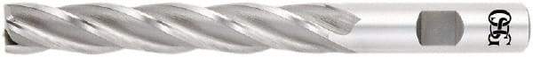 OSG - 1", 6" LOC, 1" Shank Diam, 8-1/2" OAL, 6 Flute, Cobalt Square End Mill - Single End, TiCN Finish, Spiral Flute, Centercutting, Right Hand Cut, Right Hand Flute, Series 558 - USA Tool & Supply