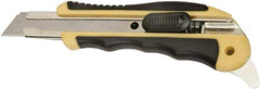 Ability One - Snap Utility Knife - 5-5/8" Steel Blade, Yellow Steel Handle - USA Tool & Supply