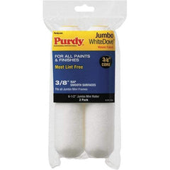Purdy - 3/8" Nap, 6-1/2" Wide Paint Mini Roller Covers - Semi-Smooth Texture, Woven Dralon Fabric - USA Tool & Supply