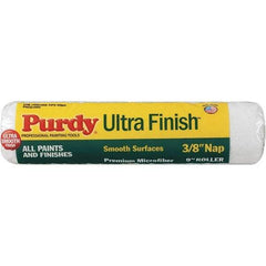 Purdy - 3/8" Nap, 9" Wide Paint General Purpose Roller Cover - Semi-Smooth Texture, Microfiber - USA Tool & Supply