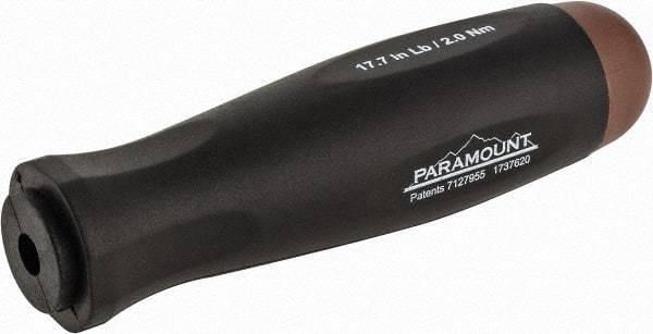 Paramount - 1 Piece, 2 Max N/m, Preset Torque Limiting Screwdriver - 0.1969" Drive - USA Tool & Supply