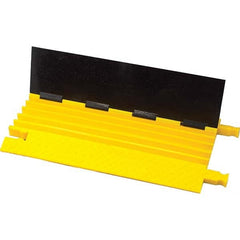 Checkers - On Floor Cable Covers Cover Material: Polyurethane Number of Channels: 5 - USA Tool & Supply