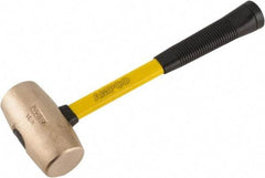 Ampco - 6 Lb Head Mallet - 15" OAL, 15" Long Fiberglass Handle with Grip - USA Tool & Supply