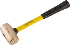 Ampco - 4 Lb Head Mallet - 15" OAL, 15" Long Fiberglass Handle with Grip - USA Tool & Supply