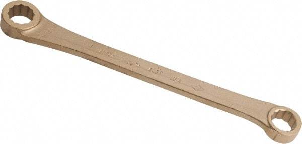 Ampco - 11/16" x 25/32" 12 Point Offset Box Wrench - Double End, 10-3/4" OAL, Aluminum Bronze - USA Tool & Supply