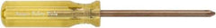 Ampco - #0, 6" OAL, Standard Phillips Screwdriver - 2-23/64" Blade Length, Round Shank, Acetate Handle - USA Tool & Supply