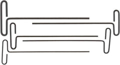 Bondhus - 5 Piece Loop T-Handle Hex Key Set - Hex Range 2.5 to 6mm, 9" OAL, Protanium High Torque Steel - USA Tool & Supply