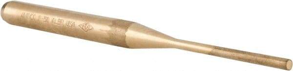 Ampco - 1/8" Pin Punch - 5" OAL, Aluminum Bronze - USA Tool & Supply