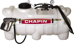 Chapin - 25 Gal Chemical Safe Garden Hand Sprayer - Use with Cleaners/Degreasers, Polyethylene Tank, Wide Mouth, Reinforced Hose - USA Tool & Supply