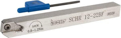Iscar - SCH, External, Right Hand, 0.315" Max Depth of Cut, 0.02 to 0.098" Groove Width, Indexable Grooving Tool Holder - SCIR 22 Insert Compatibility, 0.472" Shank Height, 0.472" Shank Width, 4.921" OAL - USA Tool & Supply
