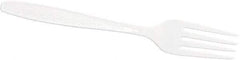 Solo - Solo Guildware Heavyweight Plastic Forks - White - USA Tool & Supply