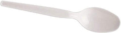 Dixie - Dixie Plastic Tableware, Heavy Mediumweight Teaspoons - White - USA Tool & Supply