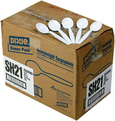 Dixie - Dixie Plastic Tableware, Heavyweight Soup Spoons - White - USA Tool & Supply