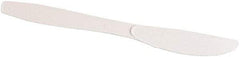 Dixie - Dixie Plastic Tableware, Heavy Mediumweight Knives - White - USA Tool & Supply