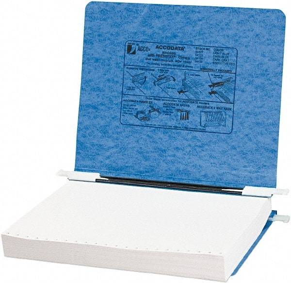 ACCO - 8-1/2 x 11", Holds up to 6" of Unburst Sheets, Light Blue, Data Binders - 11 Point Stock - USA Tool & Supply