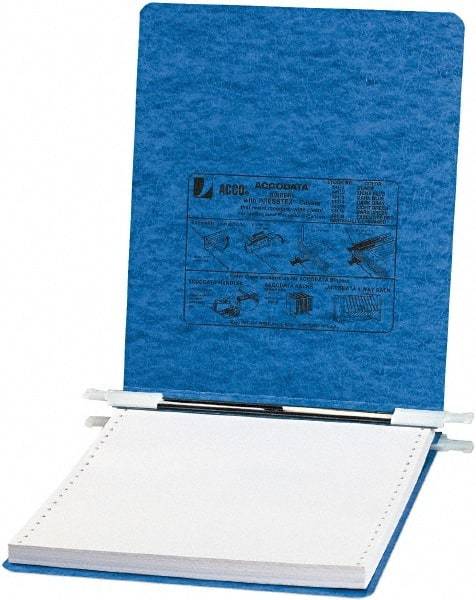 ACCO - 9-1/2 x 11", Holds up to 6" of Unburst Sheets, Light Blue, Indexed Sorters - 11 Point Stock - USA Tool & Supply