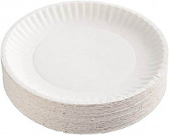 AJM Packaging Corporation - Uncoated Paper Plates, 6" - White - USA Tool & Supply